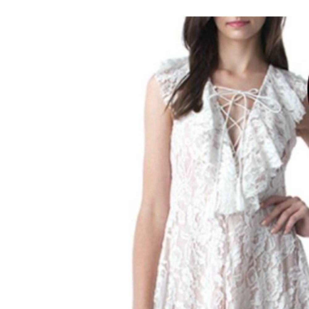 White lace dress